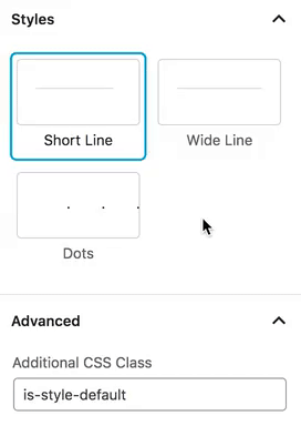 CSS-klasse scheidingslijn