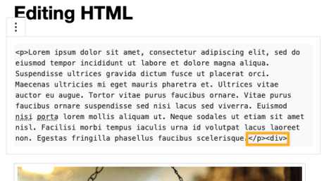 Troubleshooting HTML - Open Div