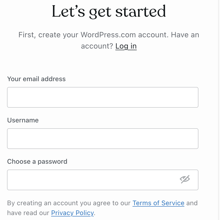Create Your Account