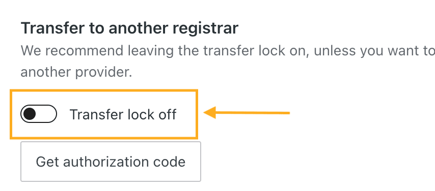 An arrow points to the transfer lock.